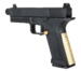 Denne glock 17 kommer med guld/bronze detaljer