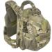 Aglite Micro Map Assult pack på en vest. Udfoldet til at holde hjelm