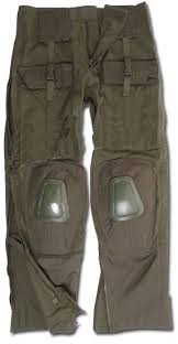 Indsats bukser Warrior Oliven, XXLarge