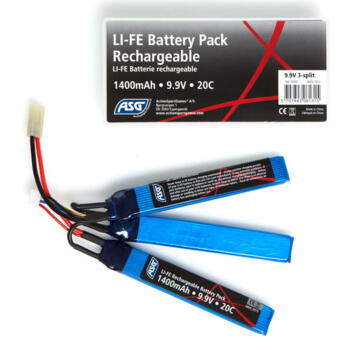 9,9V Batteri, 1400 mAh, LI-FE, sticks