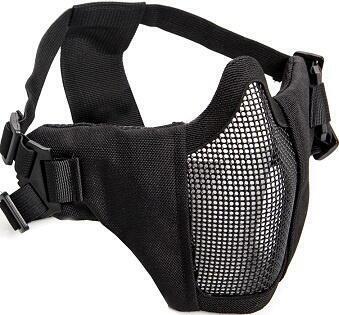 Netmaske med stofkind, Sort