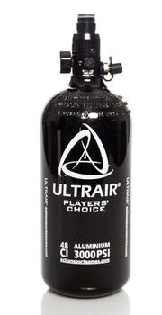 Ultrair HPA tank, 0.8 liter,48ci, 3000 psi, aluminum