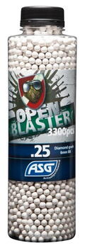 Bio kugler, Open Blaster 0,25g Airsoft kugler - 3300 stk