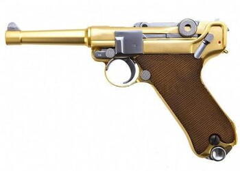 Luger P08 4" Full Metal - Guld