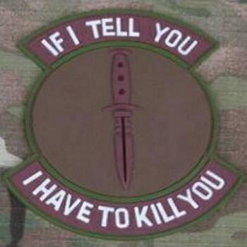 "If i tell you" Morale patch
