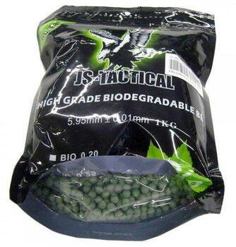 0,20 grams bio kugler i grøn - 5000 stk
