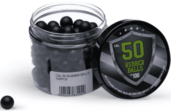 Kaliber 0.50 gummikugler - Sort
