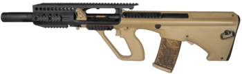 AUG A3 MP med lyddæmper - Tan