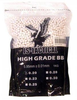 0.20 grams kugler, hvid, 5000 stk