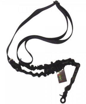 Taktisk 1 punkts bungee rem - sort