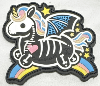 "Skeleton Unicorn" Velcro Morale Patch