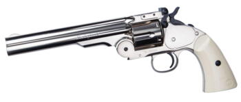 Gunfighter 6" Schofield revolver - Sølv