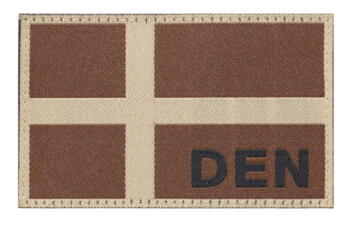 Danmark Flag Patch Desert