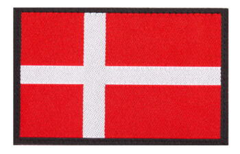 Danmark Flag Patch, med Farve